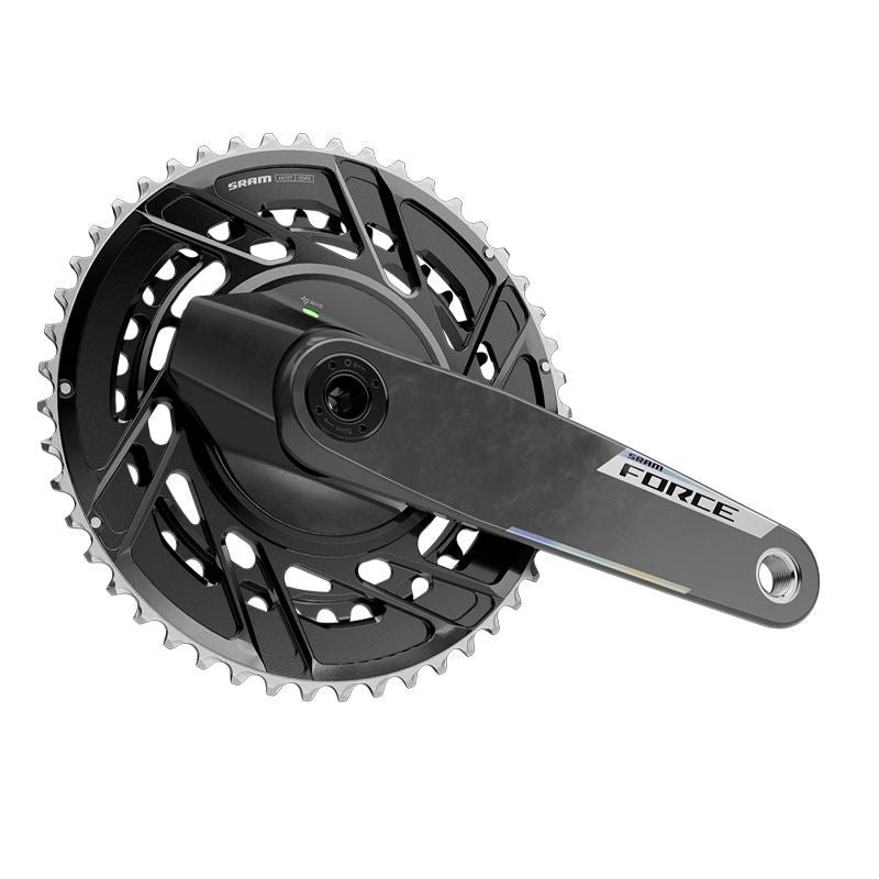 Juego Bielas PotenciĂłmetro Sram Force Axs E1 Dub Thread Mount 50/37d Carbono 172.5mm Negro