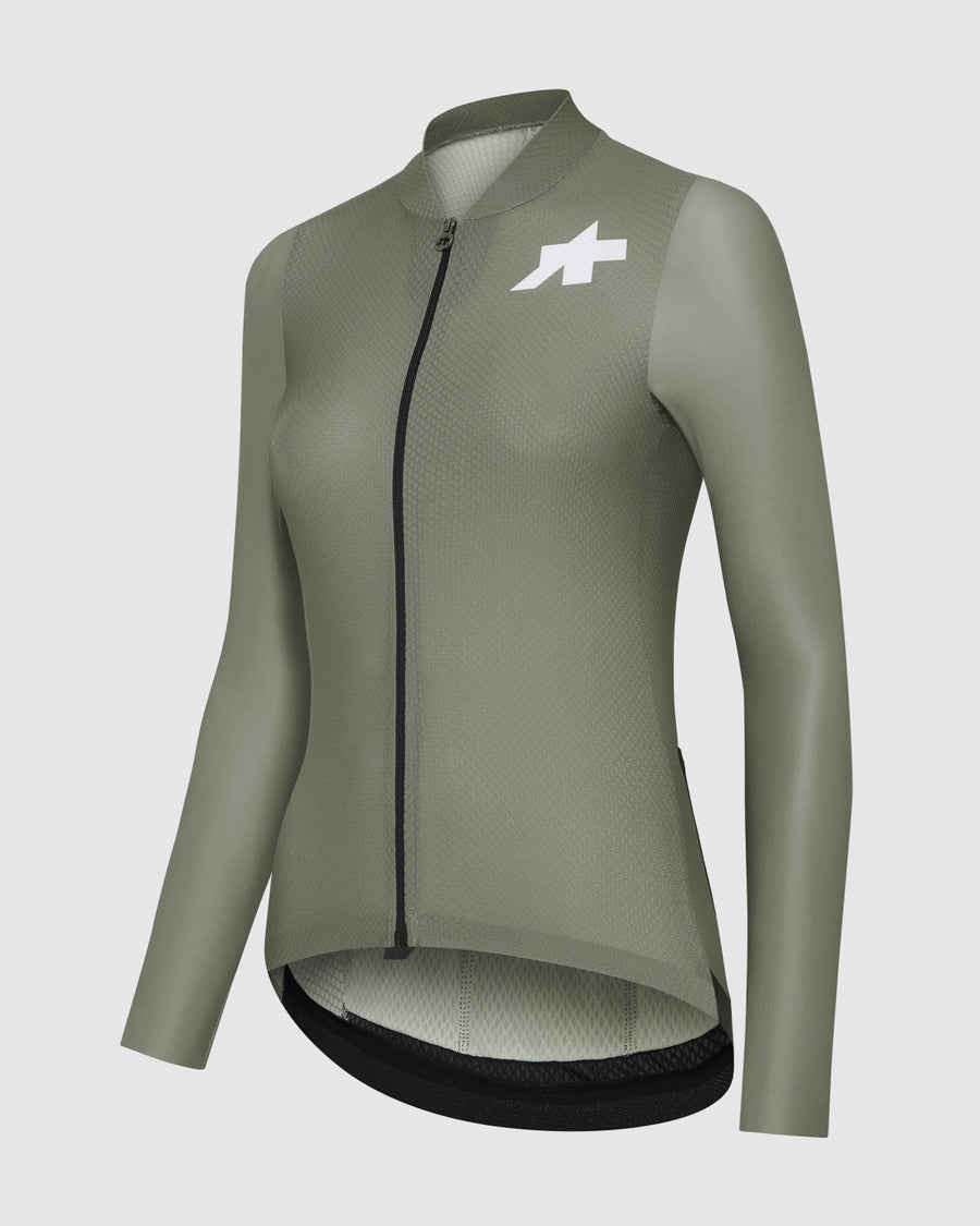 Maillot Manga Larga Assos Uma GT S11 Mujer Evo Edge Green #4