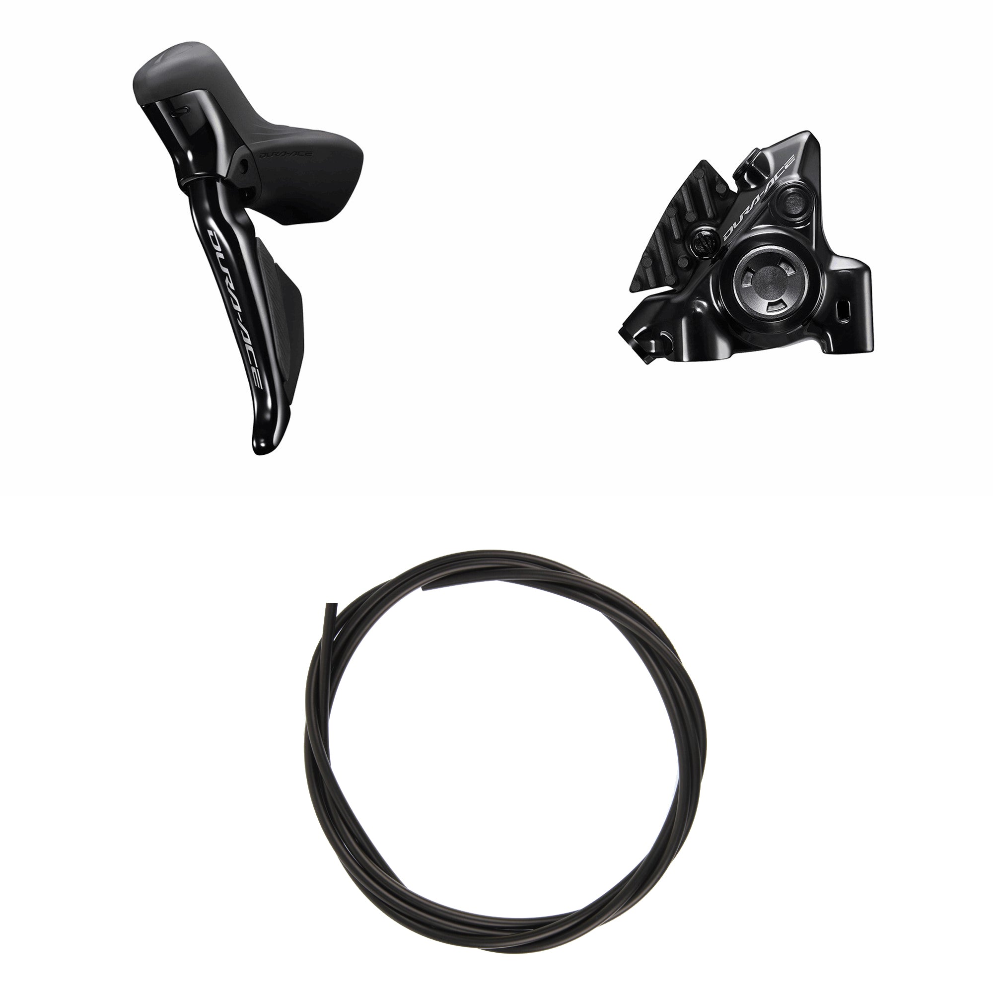 Kit Frenos Disco Hidráulico Shimano Dura-Ace BR-R9270K/ST-R9270 Delantero/Izquierdo Resina Aleta Disco 160mm 1000mm Negro #2