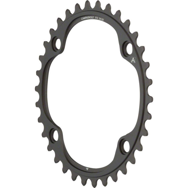 Plato Campagnolo Super Record 4 Brazos Negro