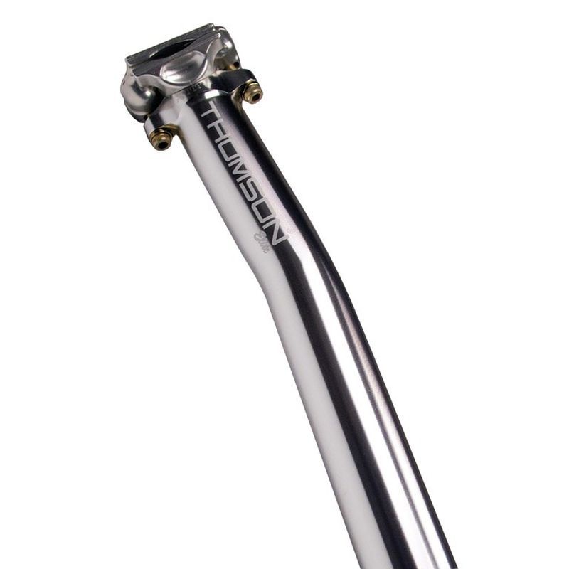 Tija Sillín Thomson Elite 410mm 16mm Offset Aluminio Plata